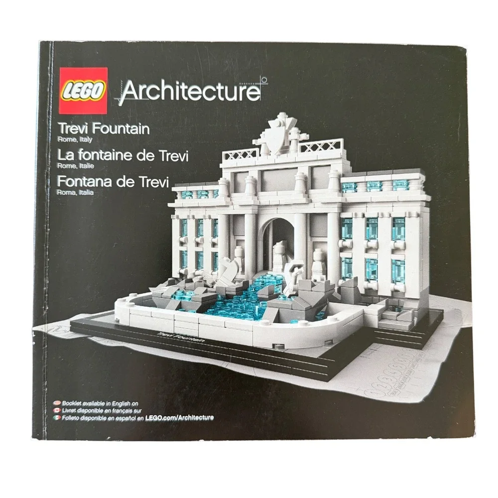 LEGO Architecture Trevi Fountain 21020 Instruction Manual Booklet Only